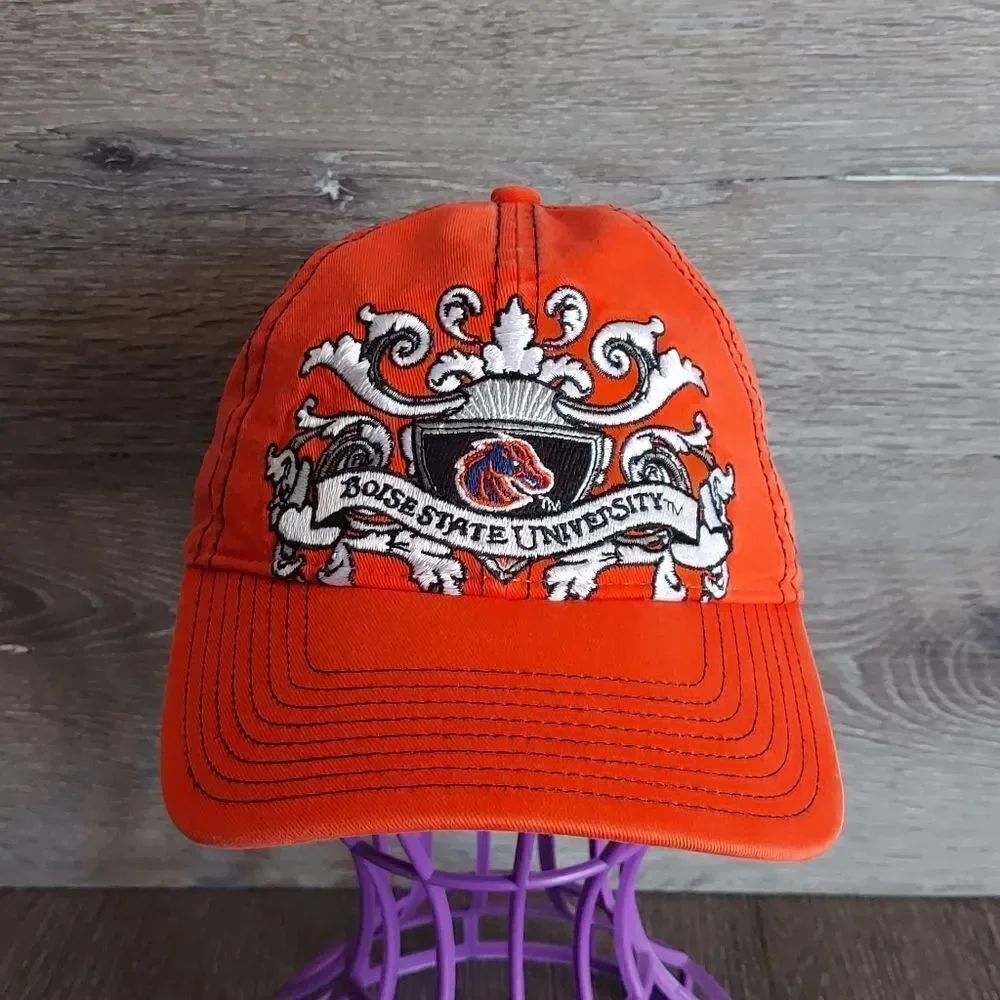 NCAA Boise State University Broncos Orange Embroidered Adjustsble Hat